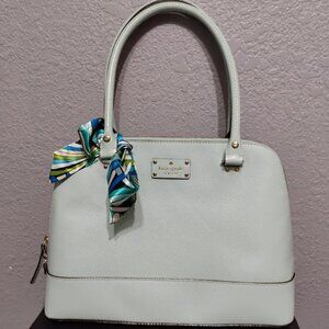 Kate Spade Mint Green Patterson Drive Leather Dome Satchel